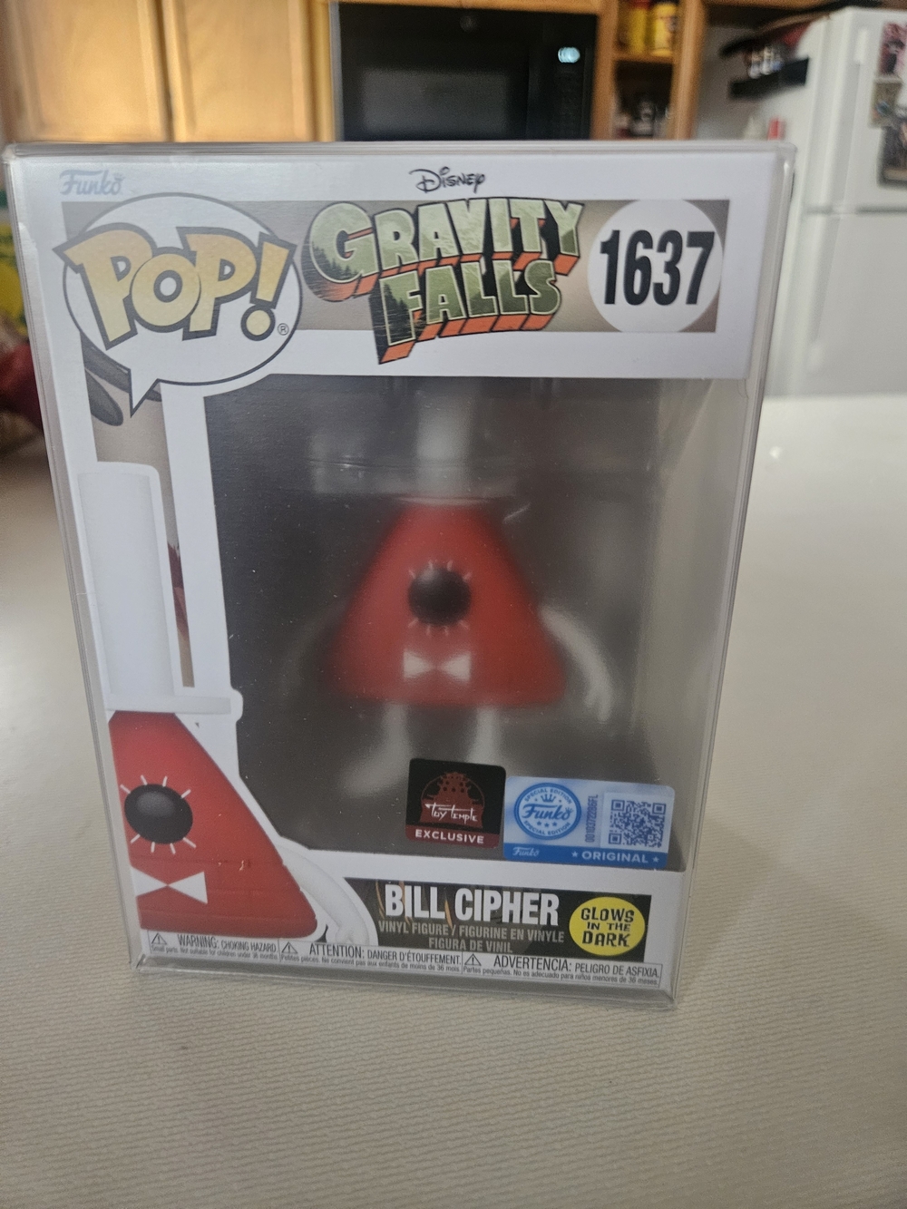 Funko Bill Cipher Red Vinyl Figure Glow-In-The-Dark